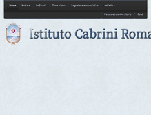 Tablet Screenshot of cabriniroma.it